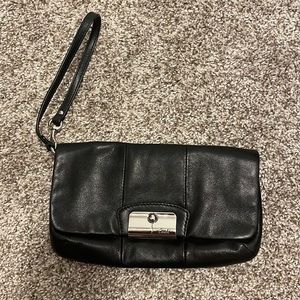 Black Coach wristlet